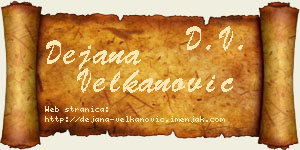 Dejana Velkanović vizit kartica